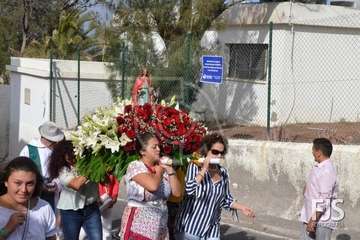 Procesión de Santa Agueda y la Virgen de Lourdes en Telde (Foto Francisco Javier Santana)